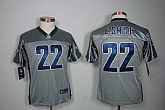Youth Nike Cowboys 22 Emmitt Smith Gray Lights Out Limited Jersey,baseball caps,new era cap wholesale,wholesale hats